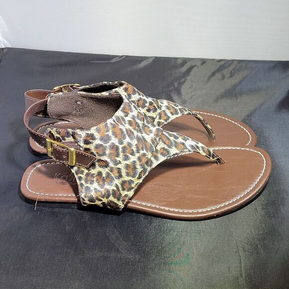 BRAND NEW AROMA LEOPARD PRINT WOMEN"S SANDAL - Picture 6 of 14